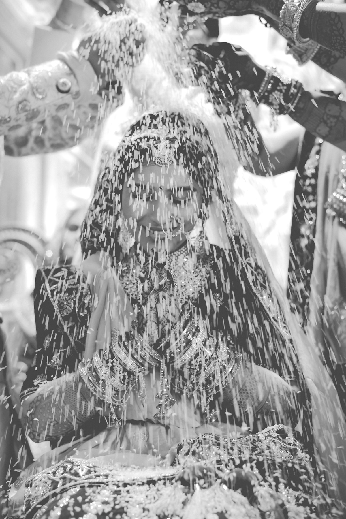 Black and white photograph of a ceremonial celebration